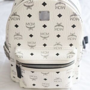 MCM Stark Side Studs Medium Backpack in Visetos